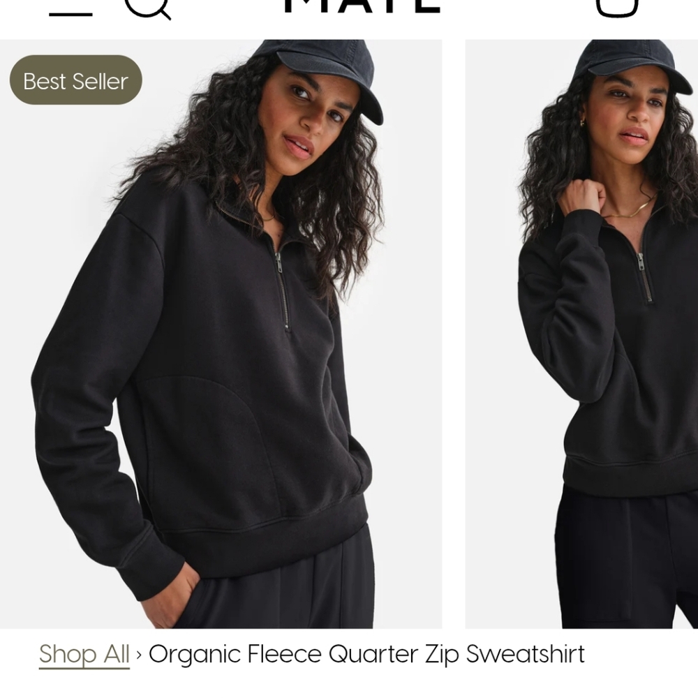 Mate the label quarter zip
